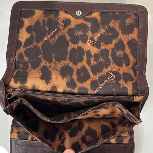 B. MAKOWSKY PLUM NASSAU CLUTCH WALLET - Picture 8 of 11